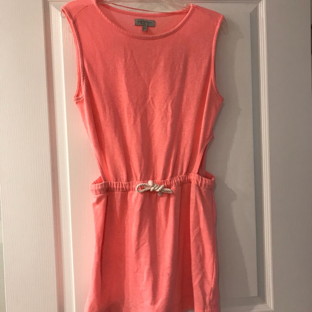 Hot pink Zara cover up dress